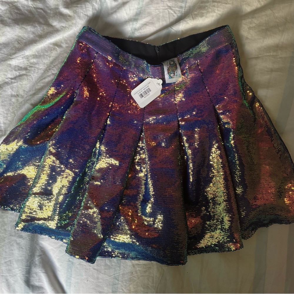 Multicolor Sequin Skirt